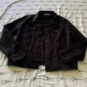 Black denim jacket